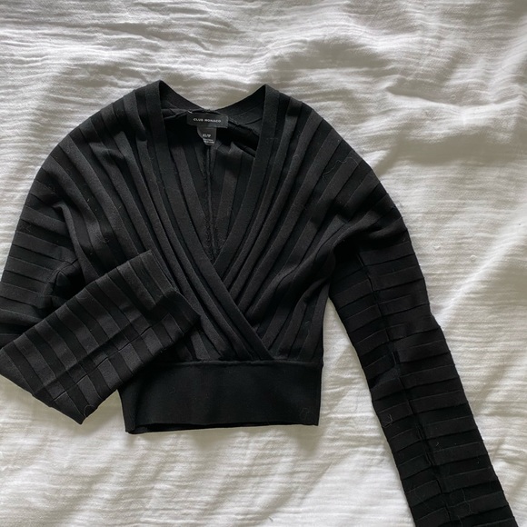 Cropped knit sweater - Picture 2 of 2